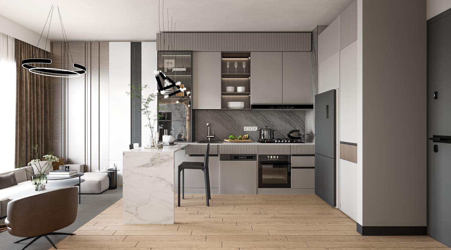 1+1 Apartment Near Metro in Pelit Levent Project