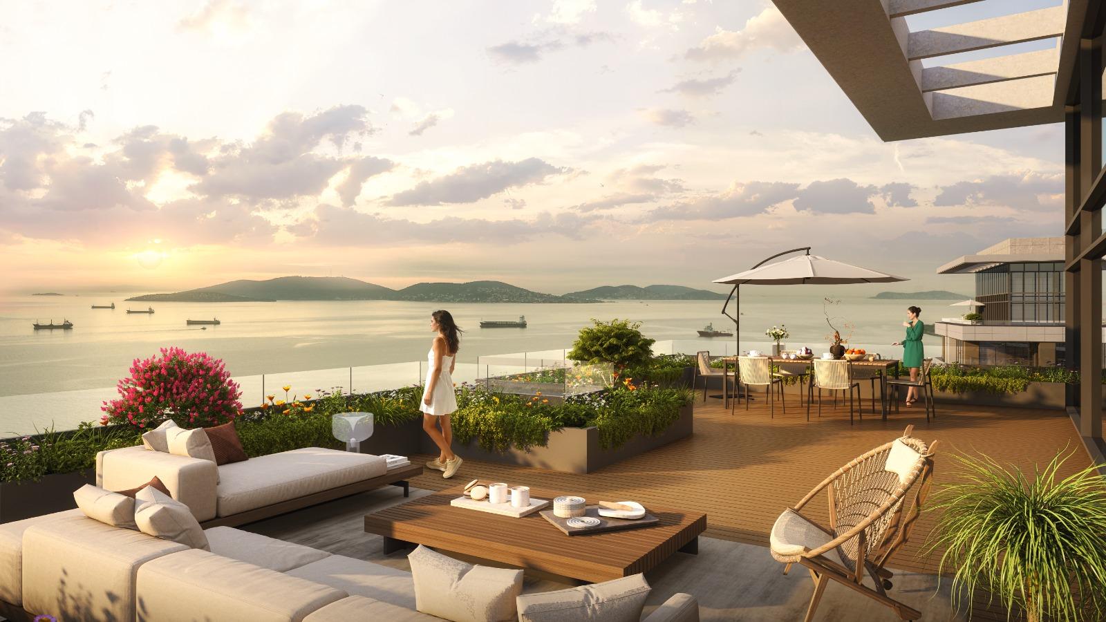 Peron Istanbul: Luxury 3+1 Apartment with Sea View - Suitable for Citizenship