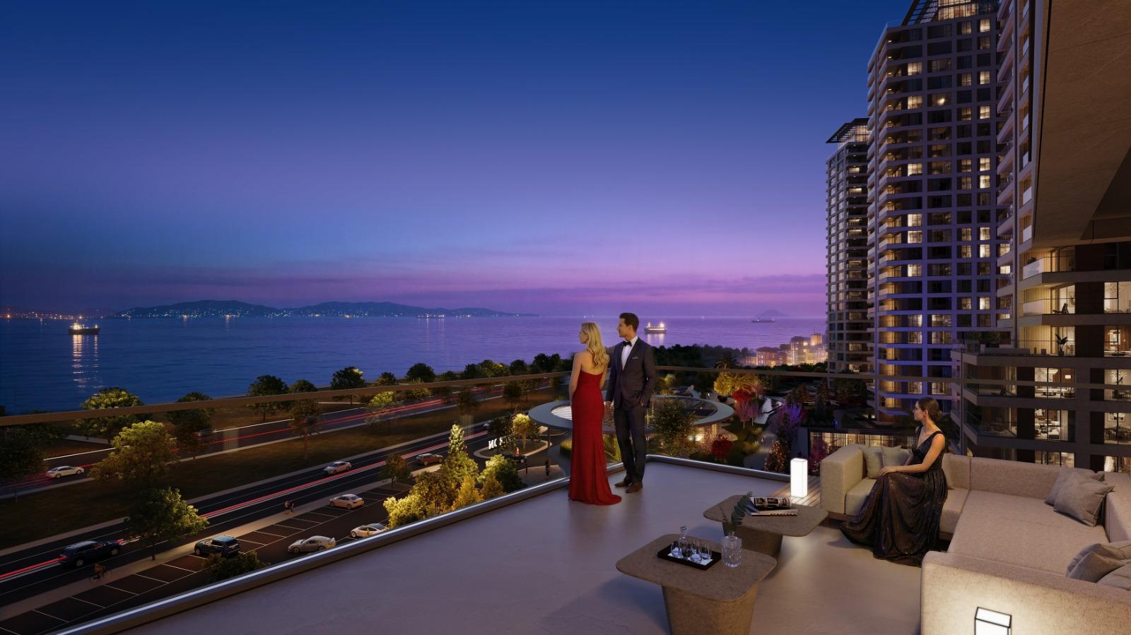Peron Istanbul: Luxury 3+1 Apartment with Sea View - Suitable for Citizenship