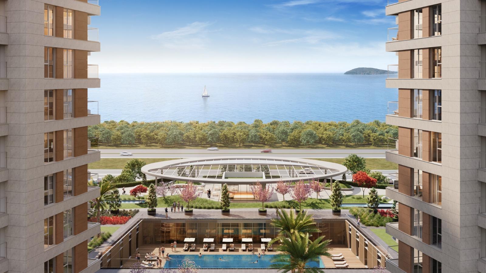 Peron Istanbul: Luxury 3+1 Apartment with Sea View - Suitable for Citizenship