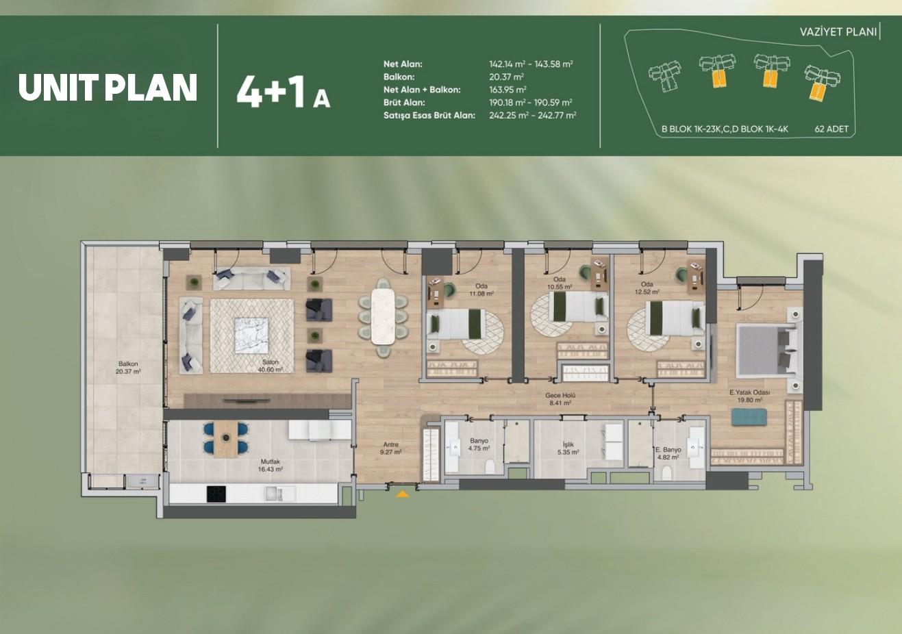 Peron Istanbul: Luxury 4+1 Apartment with Sea View - Suitable for Citizenship