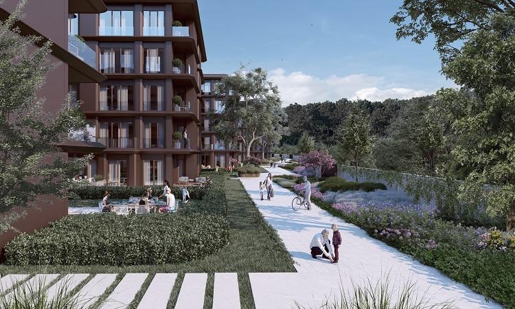 Privé Kemer: 5+1 Terrace Apartment in Göktürk – Citizenship Eligible