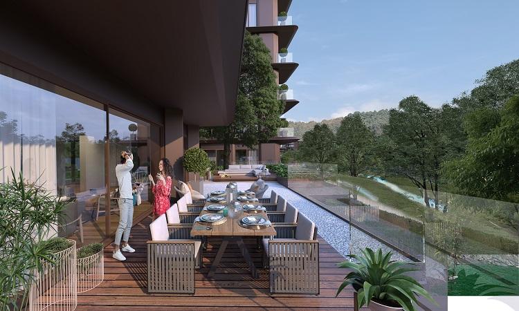 Privé Kemer: 5+1 Terrace Apartment in Göktürk – Citizenship Eligible