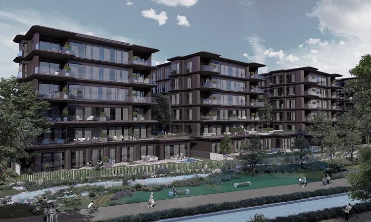 Privé Kemer: 5+1 Terrace Apartment in Göktürk – Citizenship Eligible