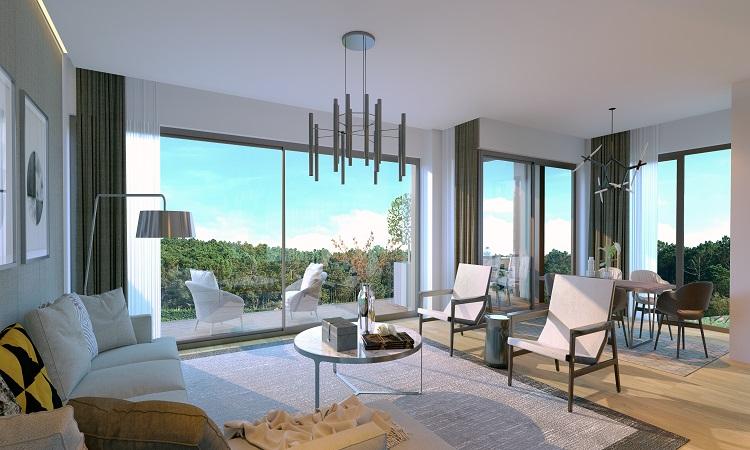 Privé Kemer: 5+1 Terrace Apartment in Göktürk – Citizenship Eligible
