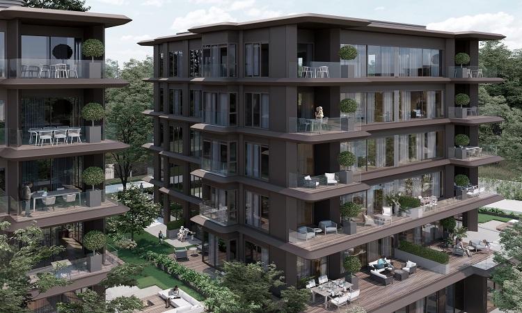Privé Kemer: 5+1 Terrace Apartment in Göktürk – Citizenship Eligible
