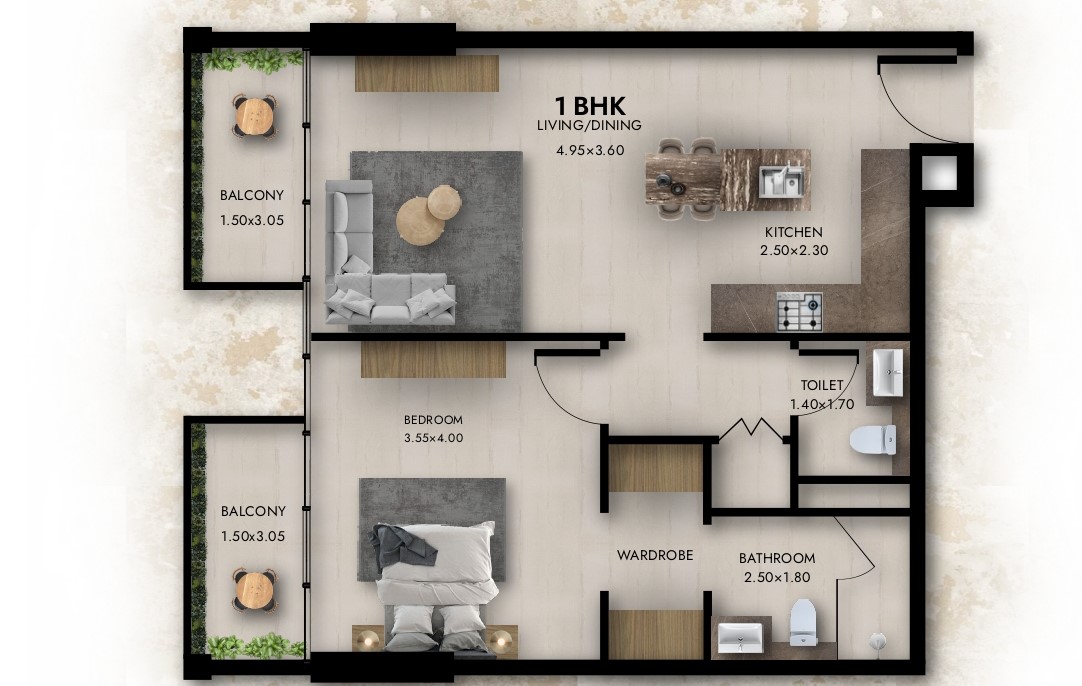 Provenza Residences - 1 Bedroom Apartment