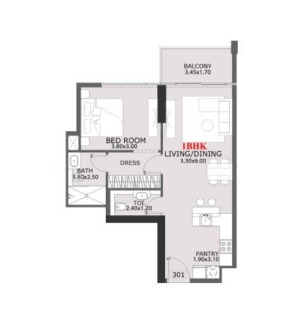 Provenza Residences - 1 Bedroom Apartment