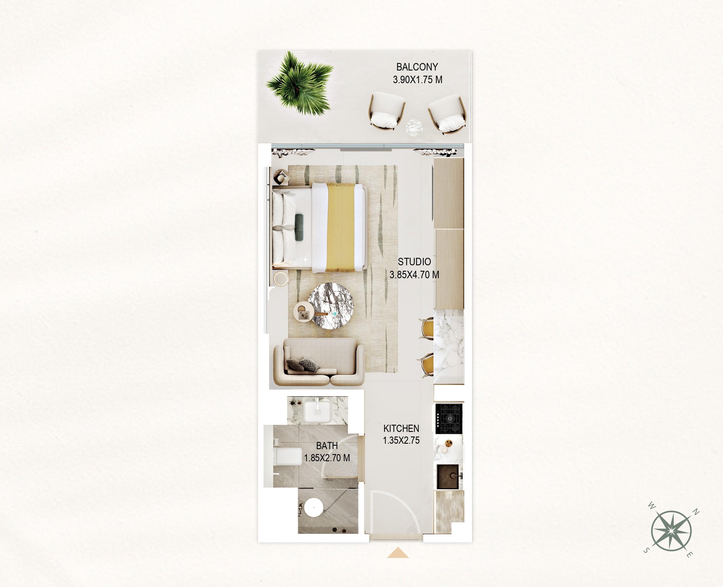 Rabdan Gardens - Stüdyo - Jumeirah Garden City'de Seçkin Bir Yaşam
