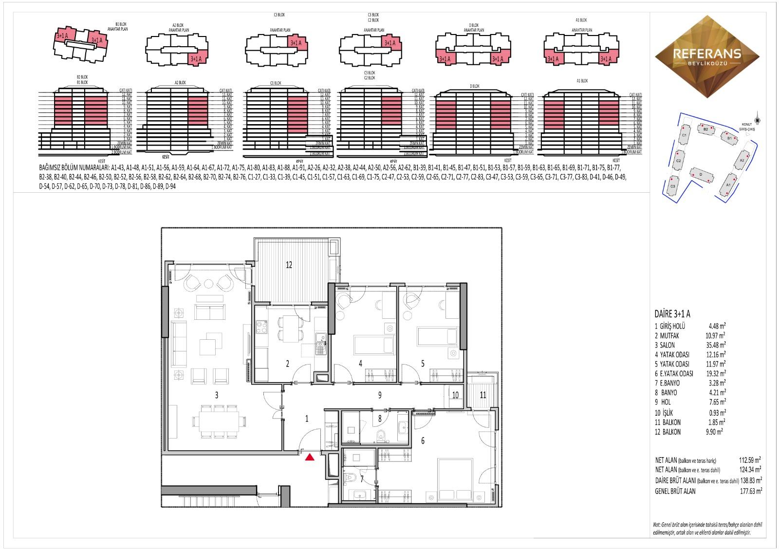 3+1 Apartment at Referans Beylikdüzü - Modern Living with Garden and Terrace - Suitable for Citizenship