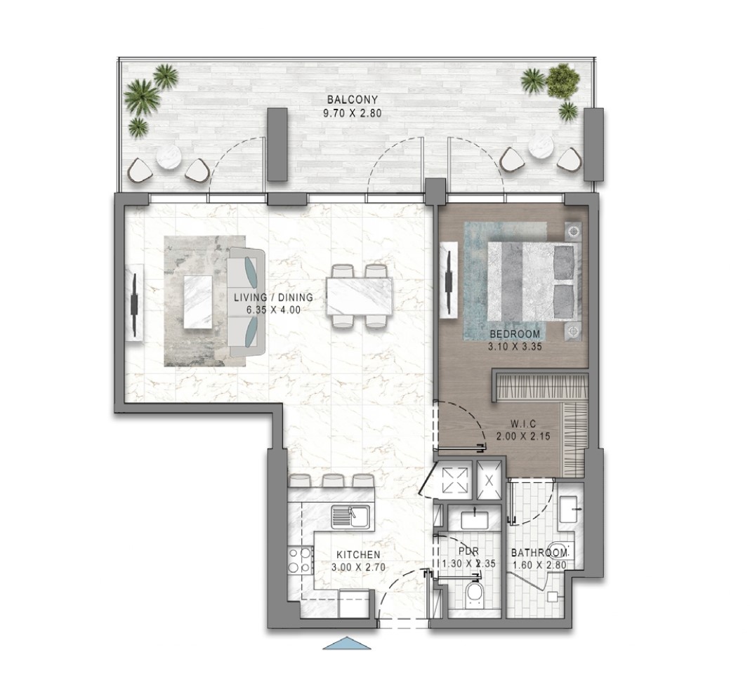 Riverside Views - 1 Bedroom Apartment