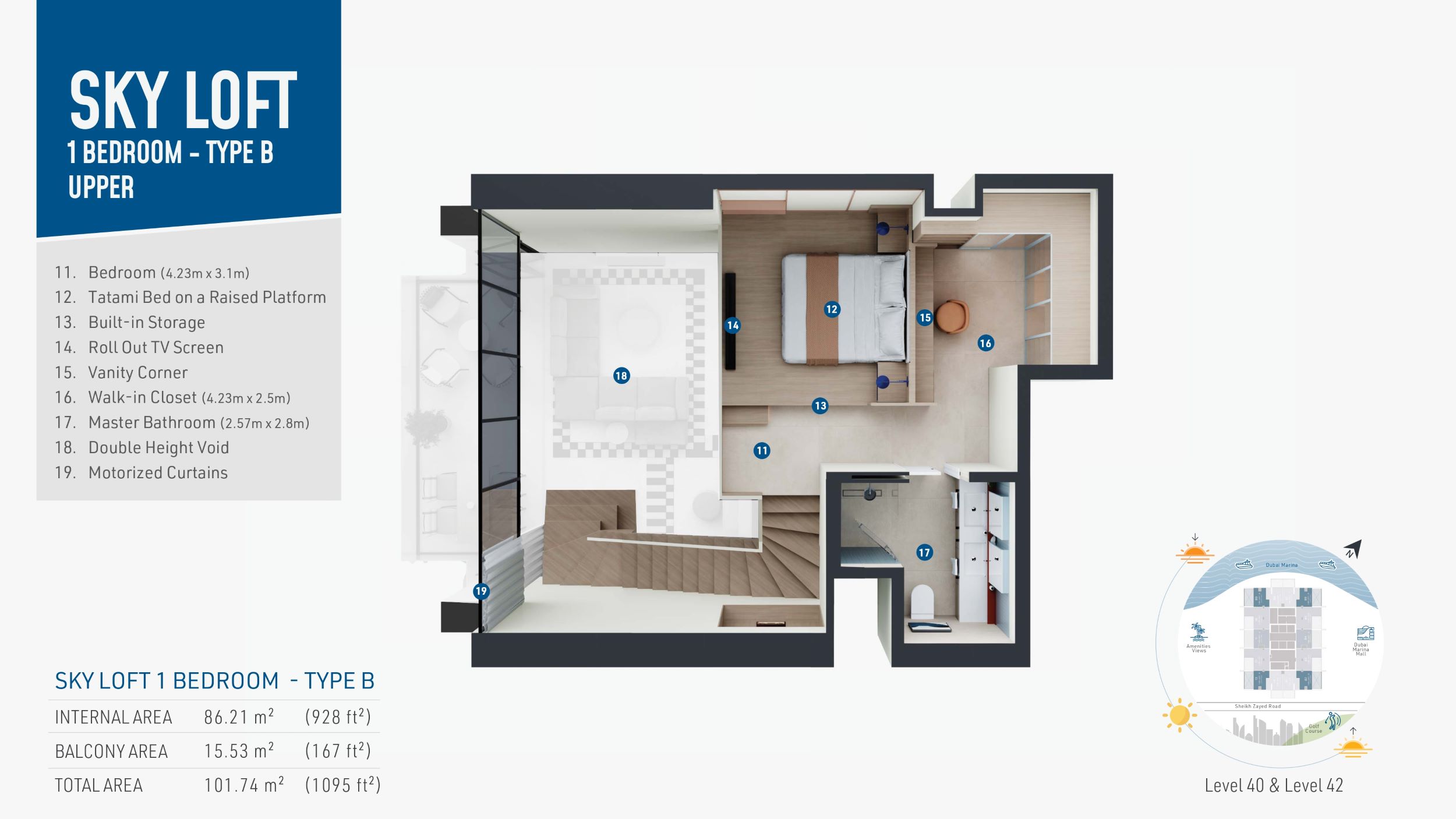 Rove Home Marina - 1 Bedroom Apartment
