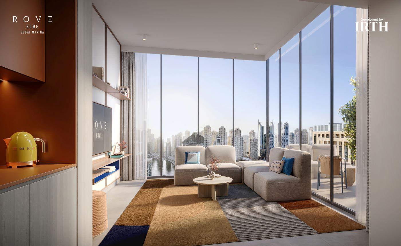 Rove Home Dubai Marina - Studio - Investment Opportunity: Fully Furnished Apartments