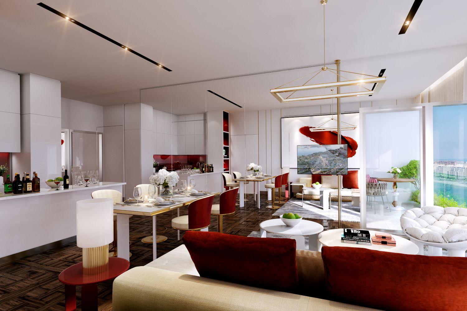 Safa Two by DAMAC: 1 Bedroom Apartment - Ultra-Luxury Branded Homes in Dubai