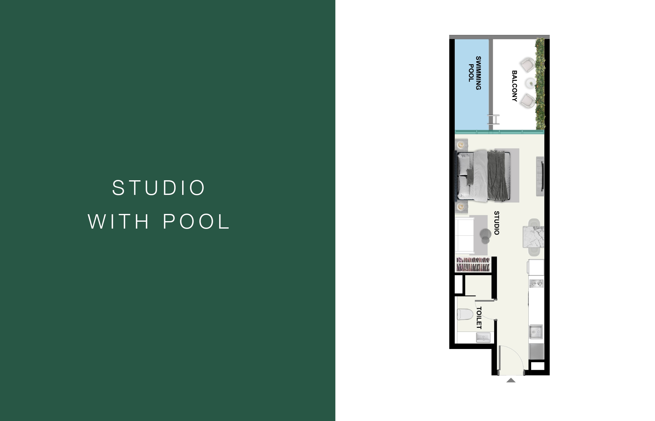 Samana Park Meadows - Studio + Pool