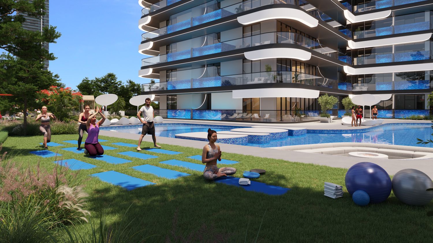 Samana Resorts - 1 Odalı Daire + Depo + Havuzlu