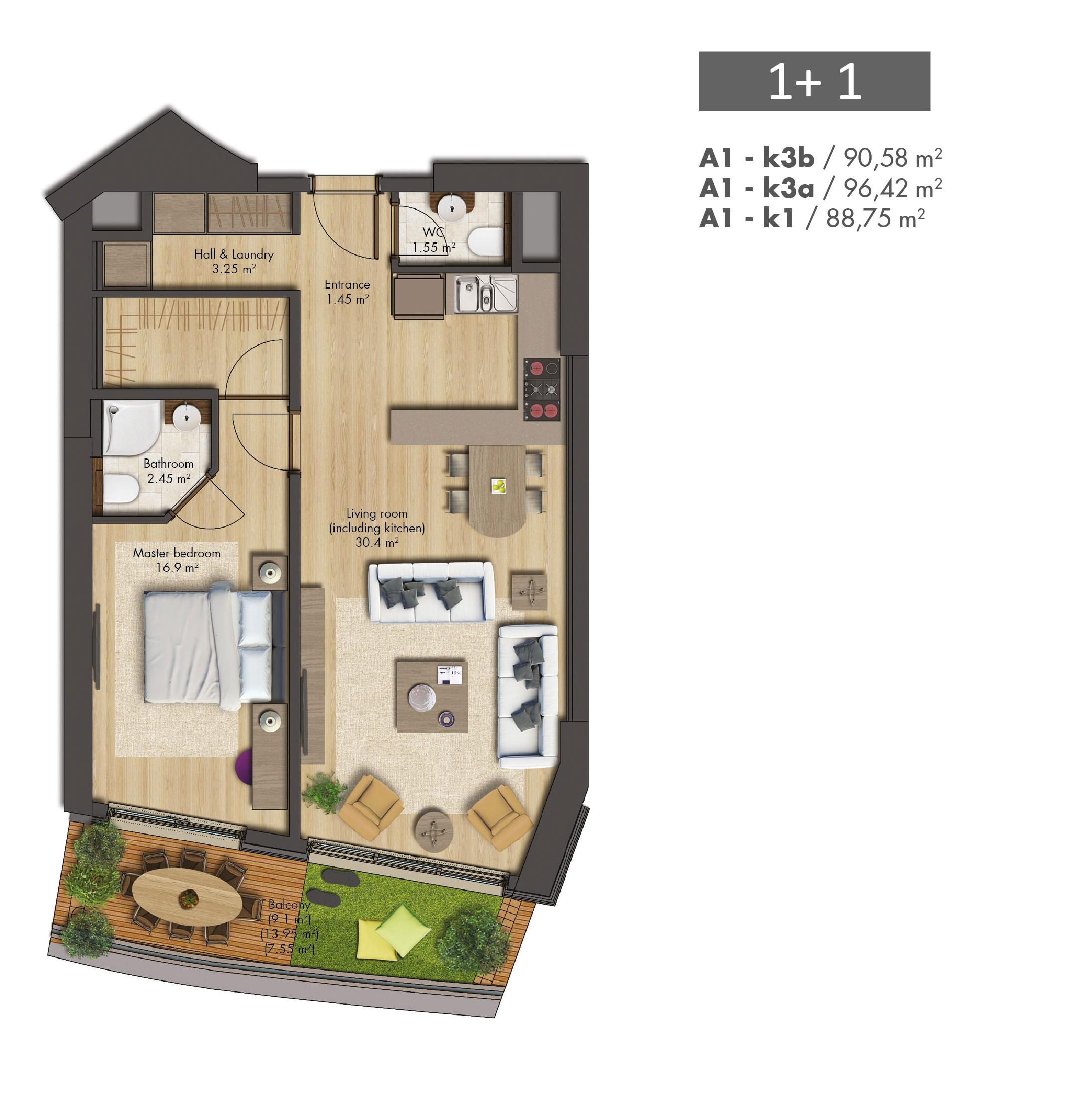 SeaPearl Ataköy: Satılık Lüks 1+1 Denize Sıfır Daire - Vatandaşlığa Uygun