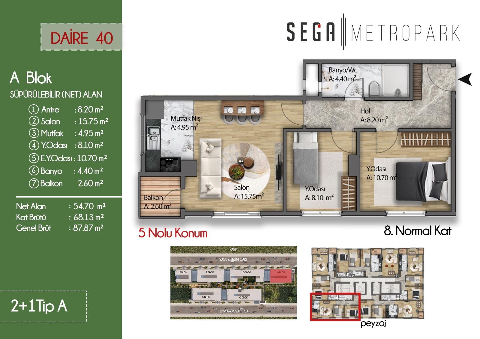Sega Metropark: 2x Luxury 2+1 Units in Kucukcekmece - Suitable for Citizenship