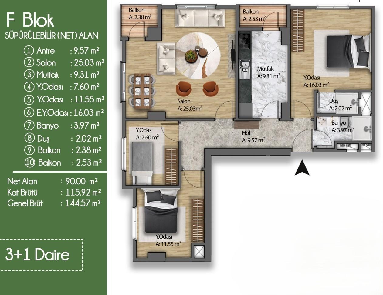 Sega Metropark: Luxury 3+1 Units in Kucukcekmece - Suitable for Citizenship