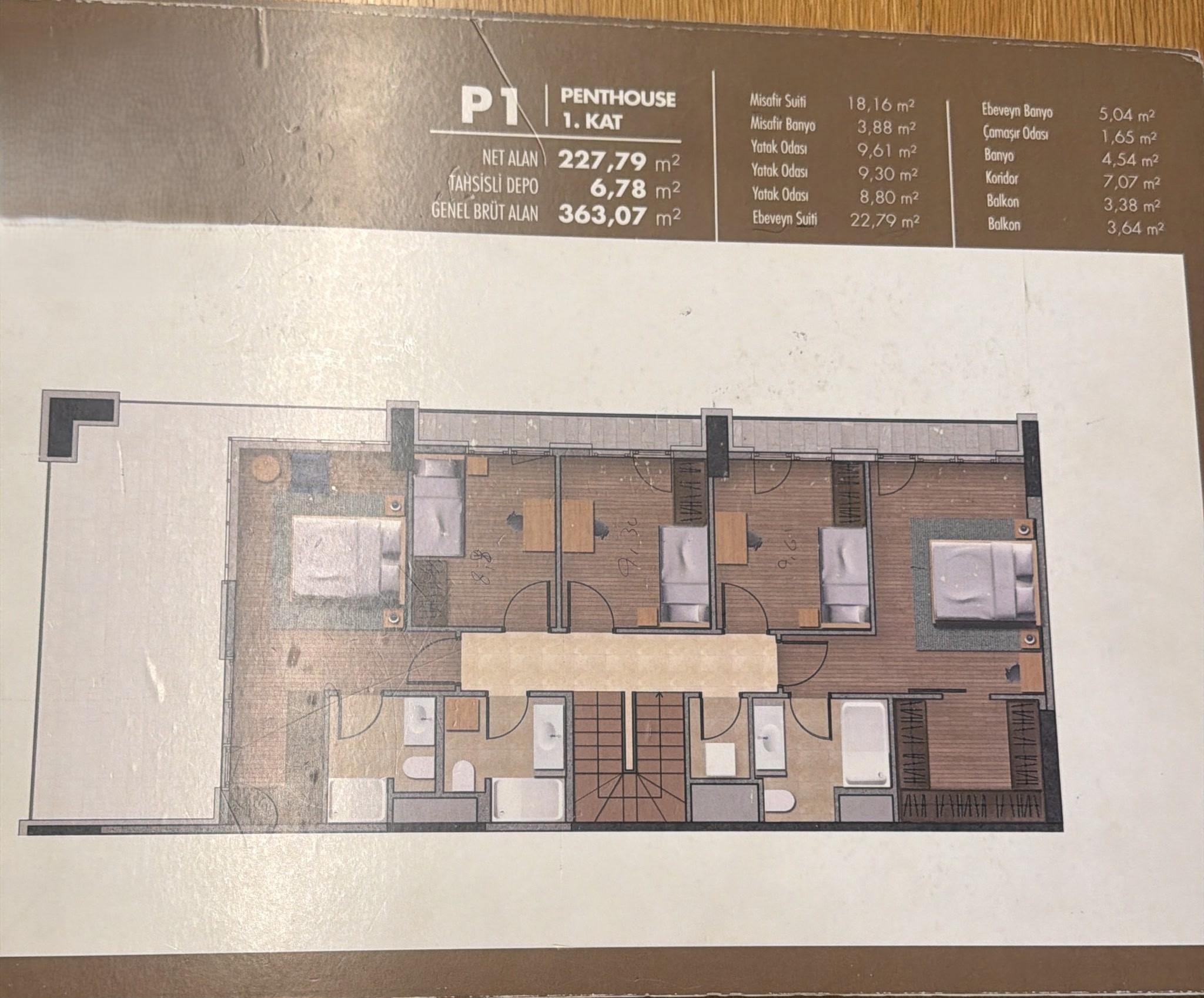 Self Istanbul: Luxury 6+1 Penthouse Apartment Investment Opportunity - Suitable for Citizenship