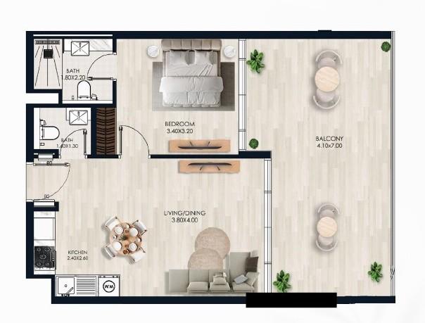 Sera Gardens - 1 Bedroom Apartment - Modern Living in Dubai Production City