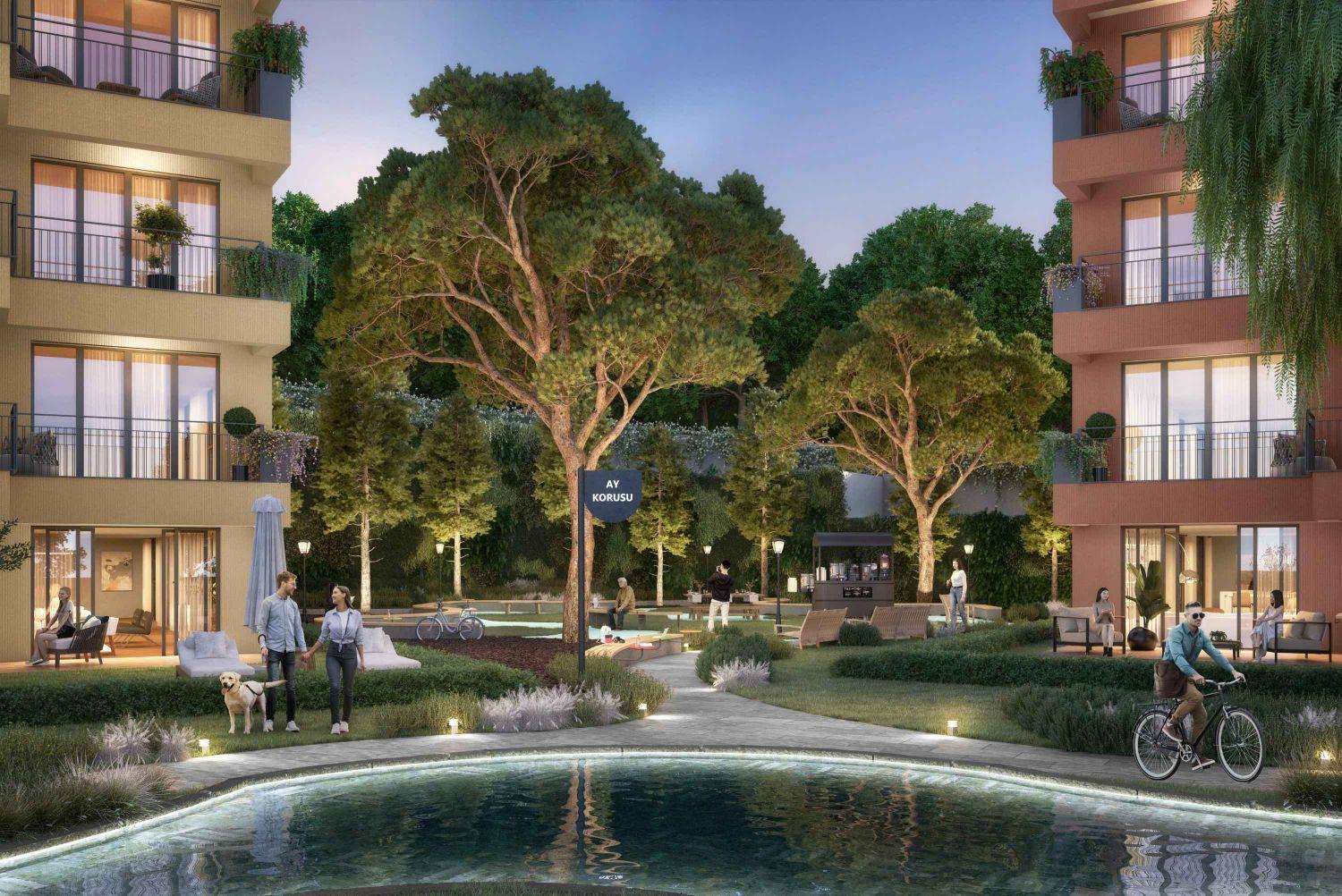 Sinpaş Koru Aura 2+1 Luxury Apartment - Nature Living in Istanbul - Suitable for Citizenship