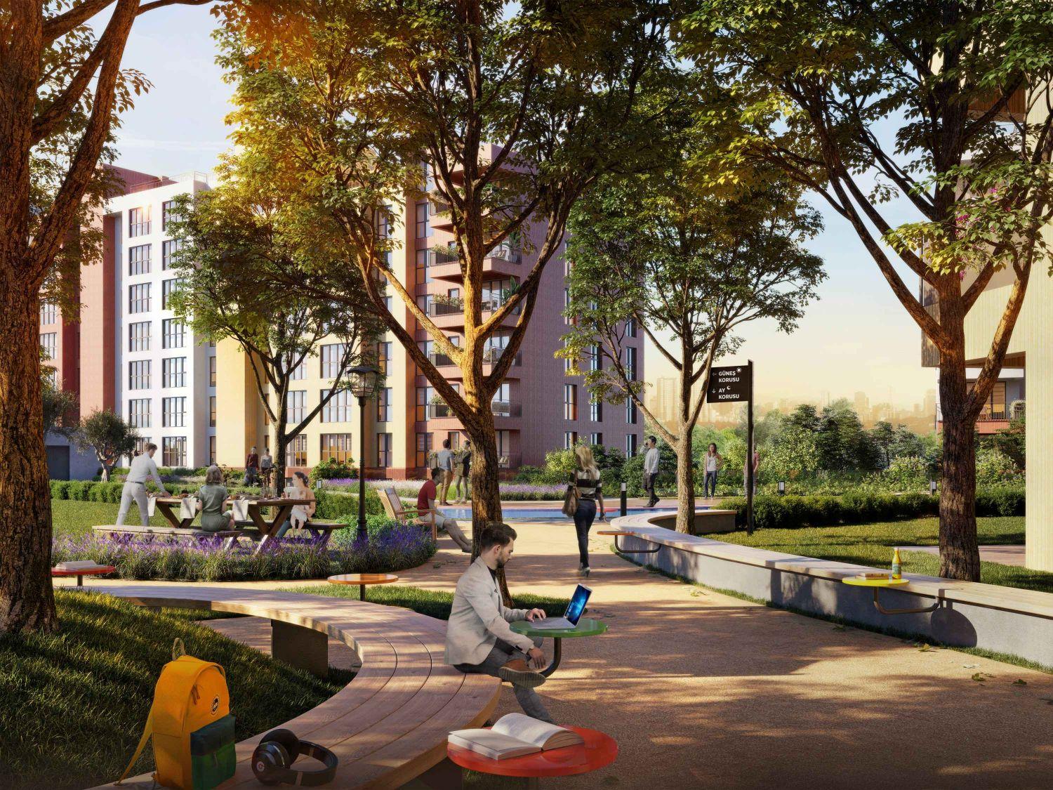 Sinpaş Koru Aura 2+1 Luxury Apartment - Nature Living in Istanbul - Suitable for Citizenship