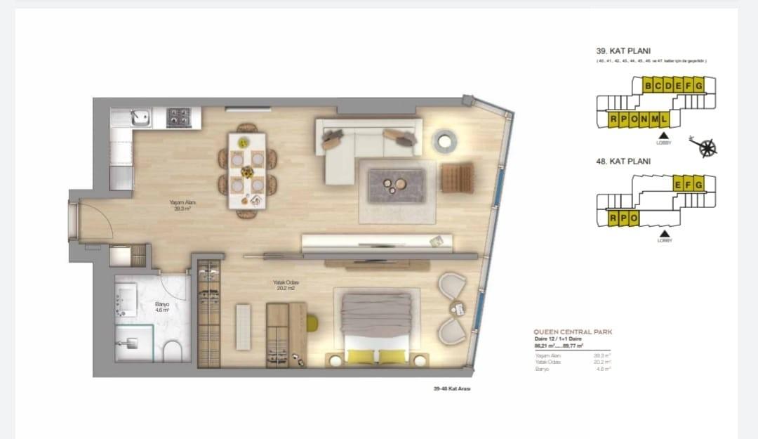 Sinpaş Queen Bomonti: Luxury Ready-to-Move 1+1 Apartment - Suitable for Citizenship