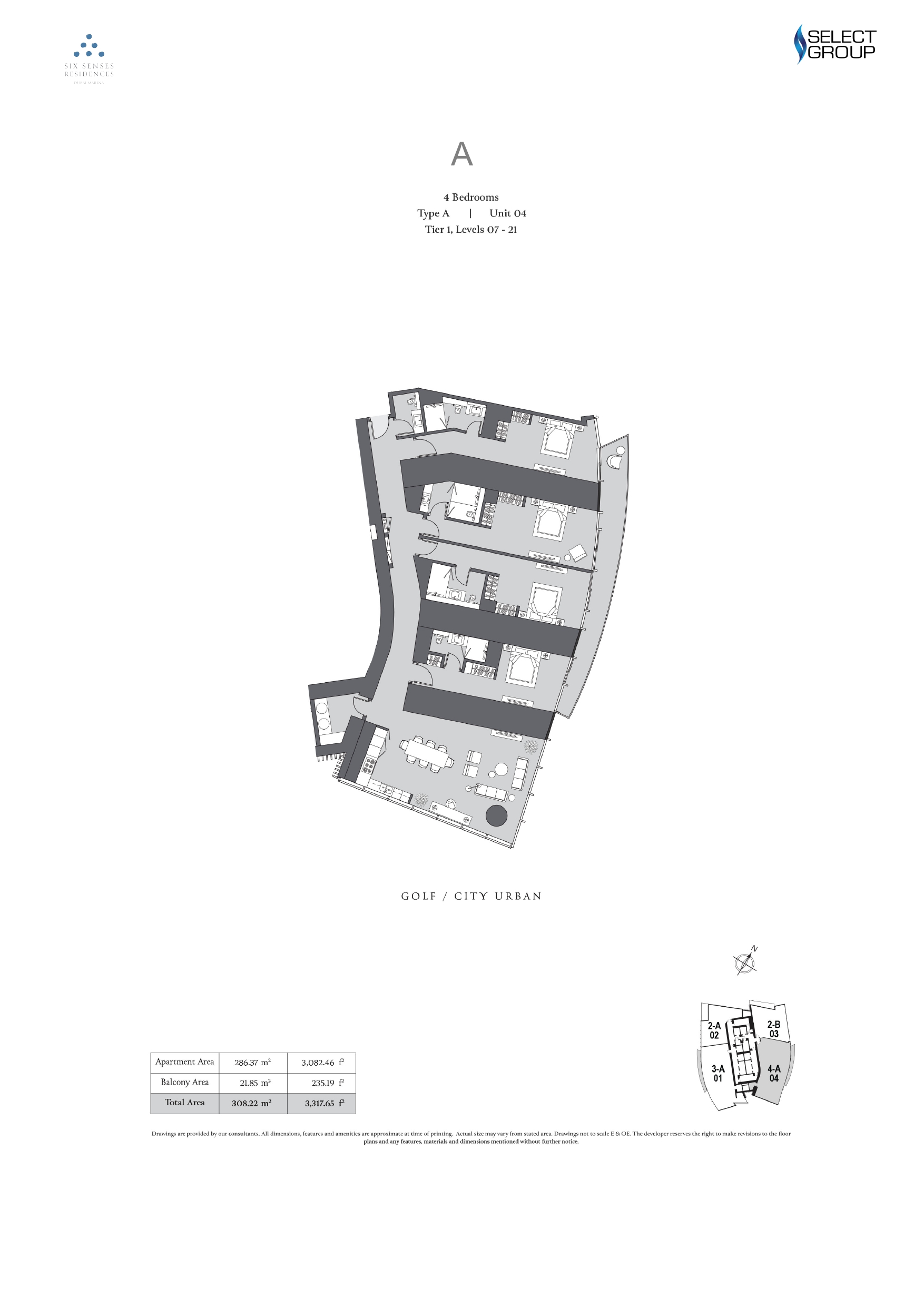 Six Senses Residences - 4 Bedroom Apartment