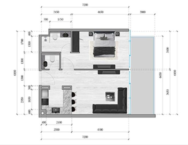 SkyGate Tower - 1 Bedroom Apartment