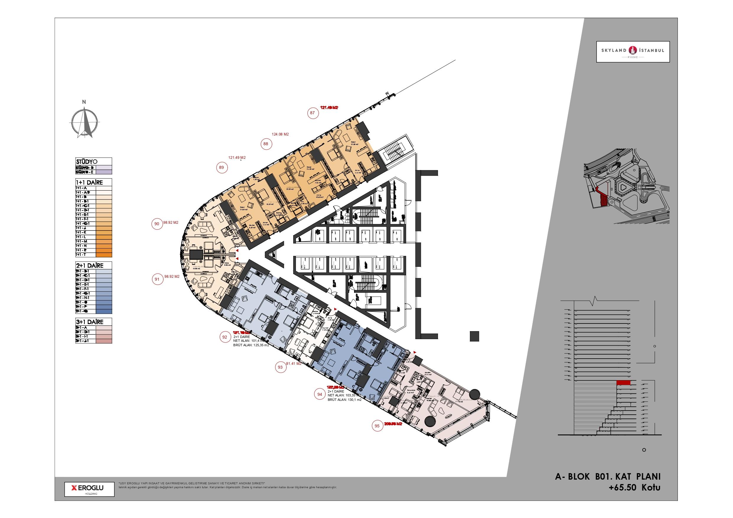 2+1 Apartment in Skyland Istanbul - Heart of Maslak & Levent - Eligible for Citizenship