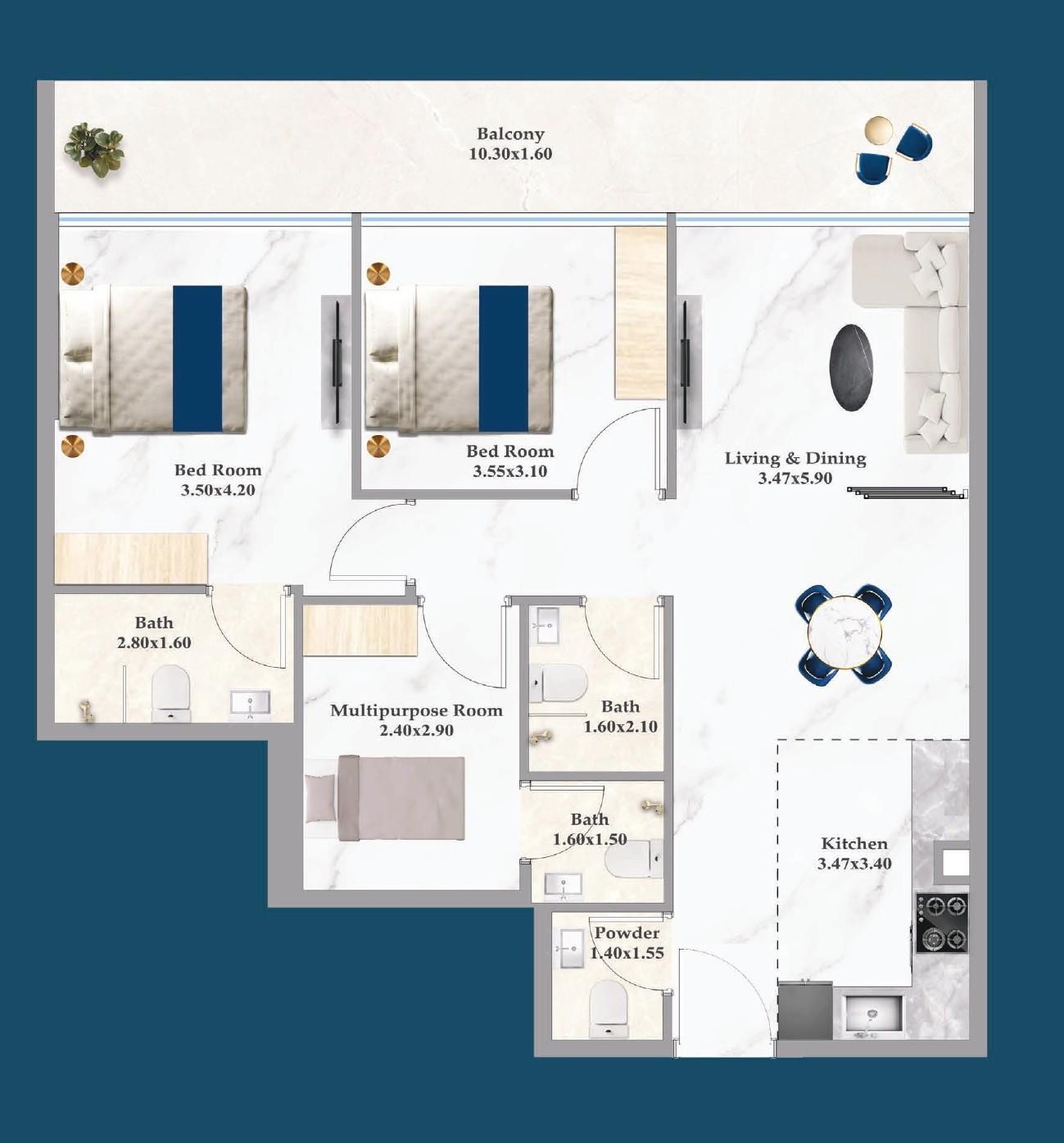 Sparklz by Danube - 2 Bedroom Apartment + Maid Room - High-Yield Investment in Al Furjan