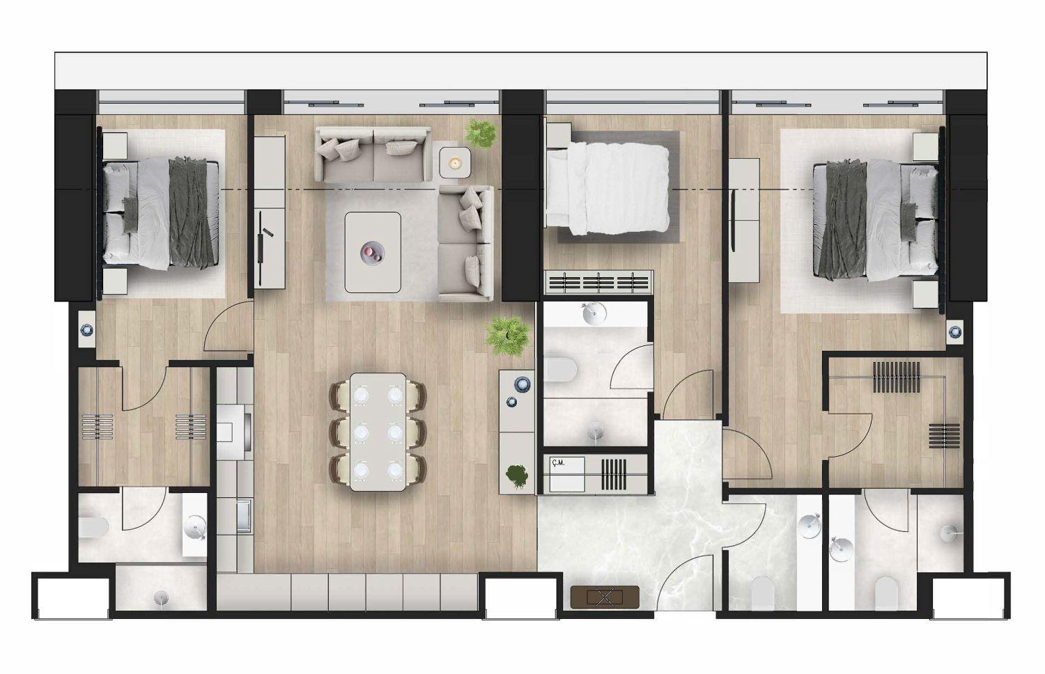 3 Bedroom Apartment in the Heart of Şişli - Suitable for Citizenship