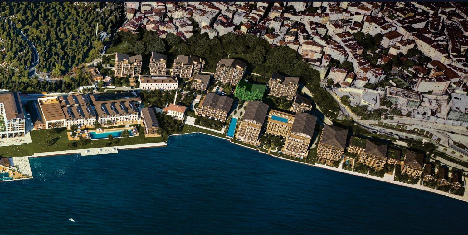 Luxury 1+1 Waterfront Apartment in Tersane Istanbul - Suitable for Citizenship