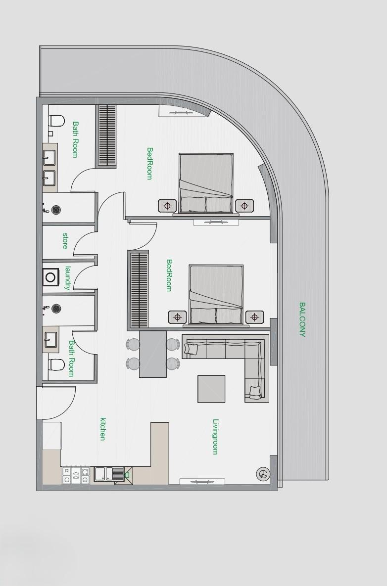 The Central Downtown - 2 Bedroom Apartment - Luxury Project in Arjan