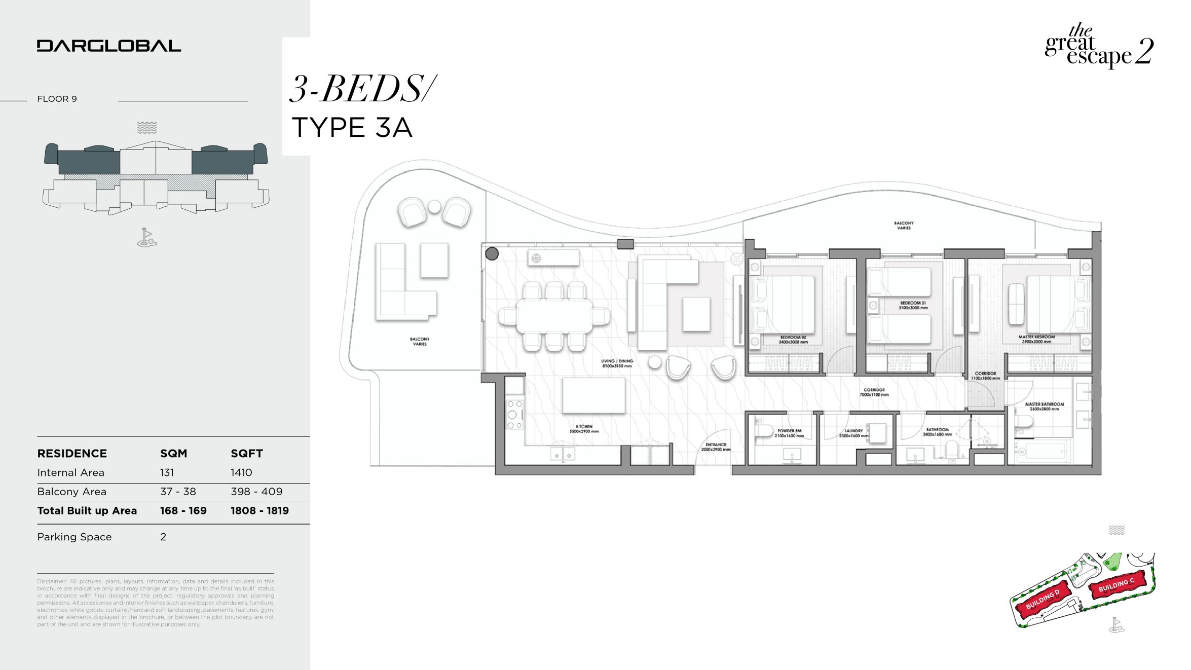 THE GREAT ESCAPE 2  -  Three Bedroom Apartment