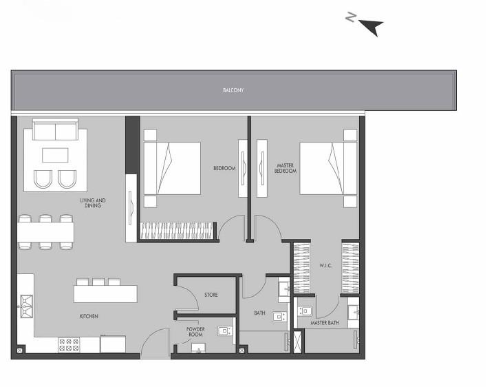 The Place by Prestige One - 2 Bedroom Apartment - Luxury Living in Dubai Sports City