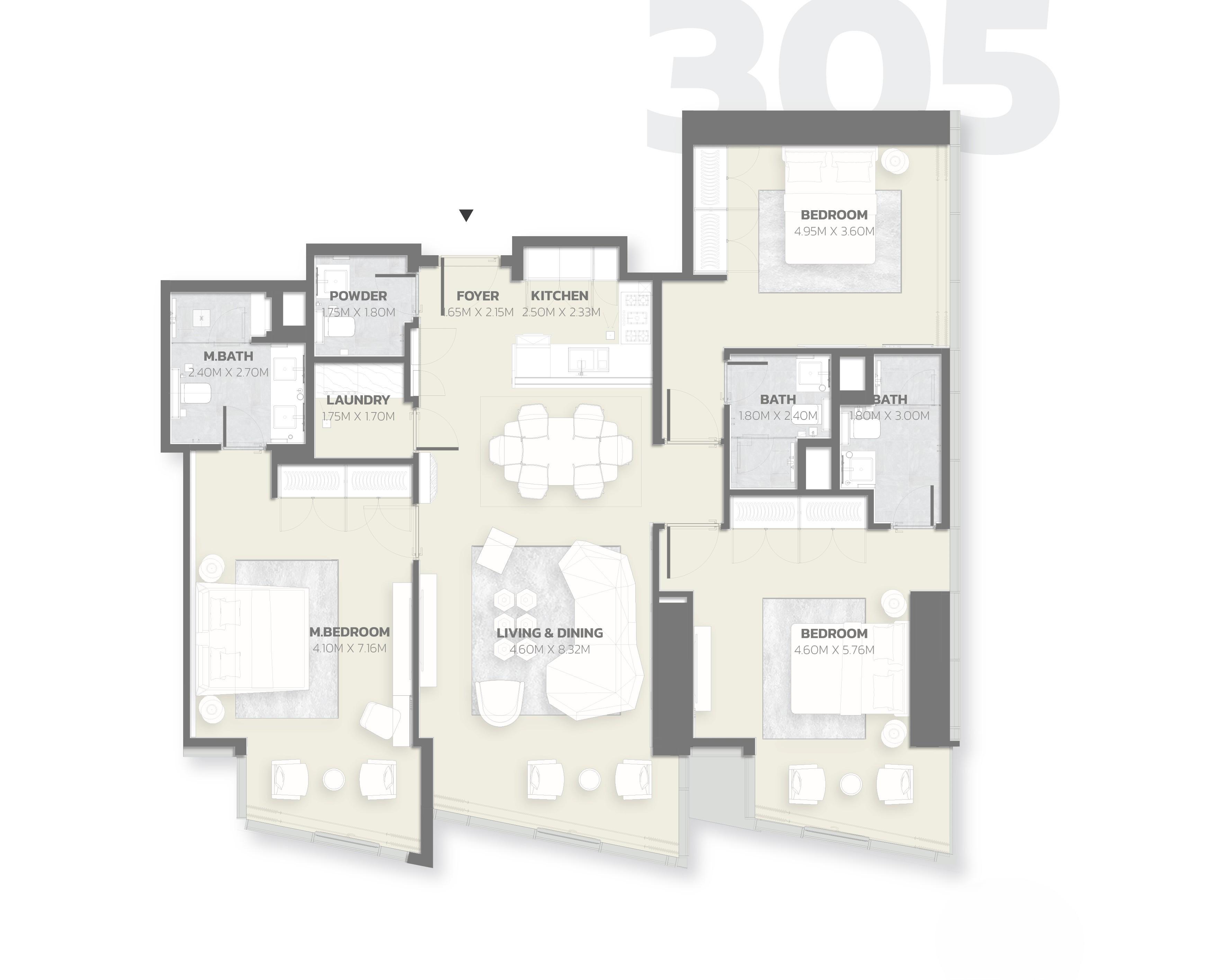 Tonino Lamborghini Residences - 3 Bedroom Apartment - Italian Elegance in Meydan