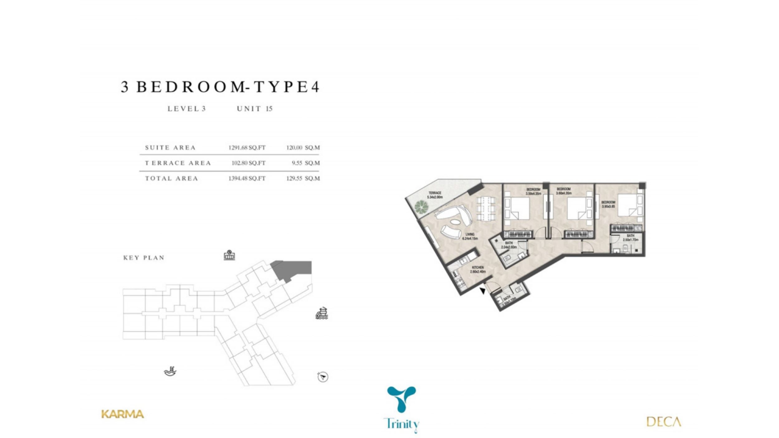 Trinity Residences - 3 Bedroom Apartment