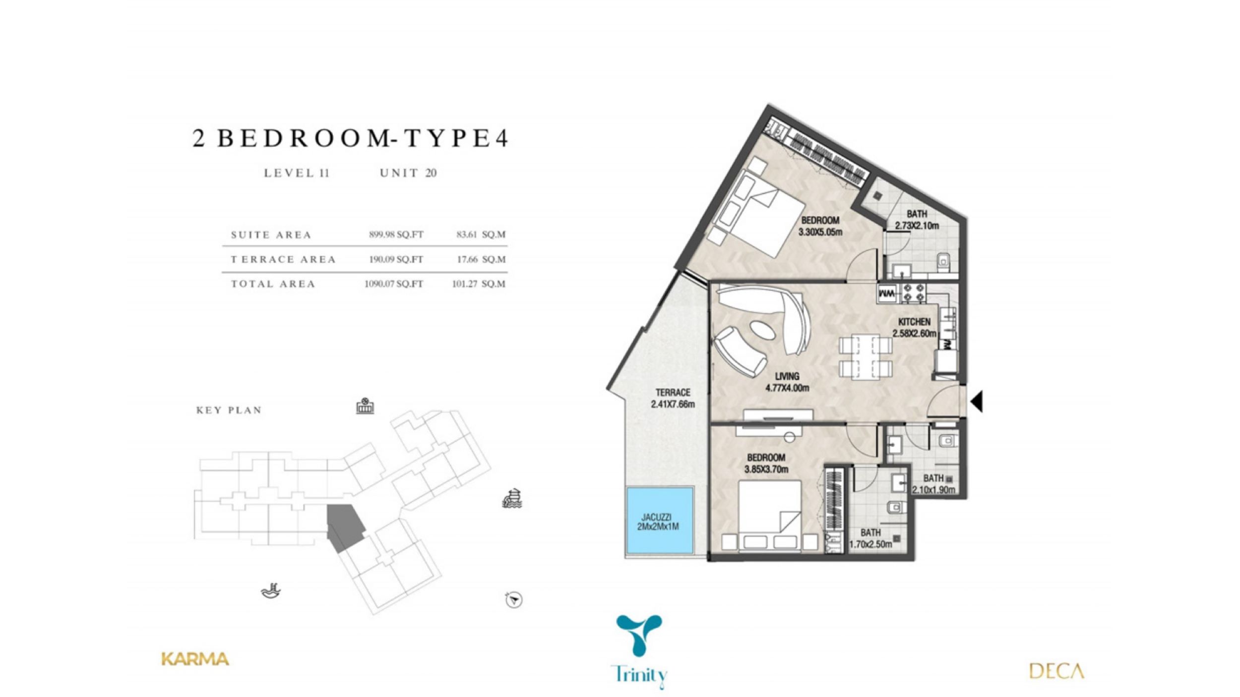 Trinity Residences - 2 Bedroom Apartment