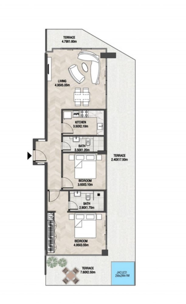Trinity Residences - 2 Bedroom Apartment