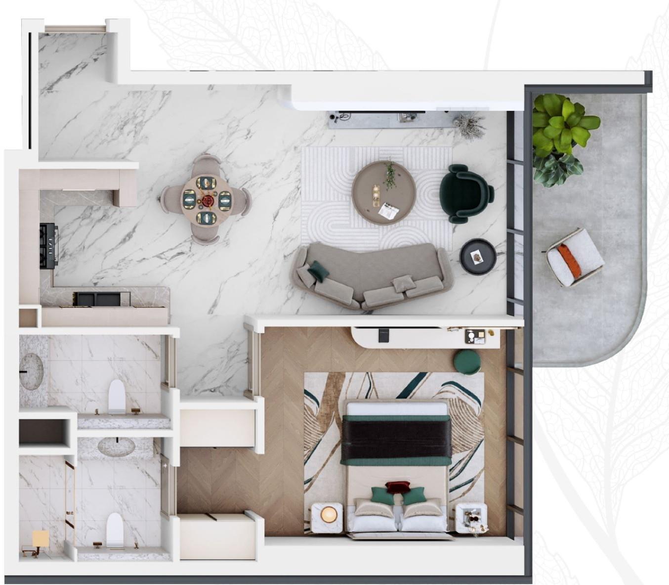 VEGA Residences - 1 Bedroom Apartment