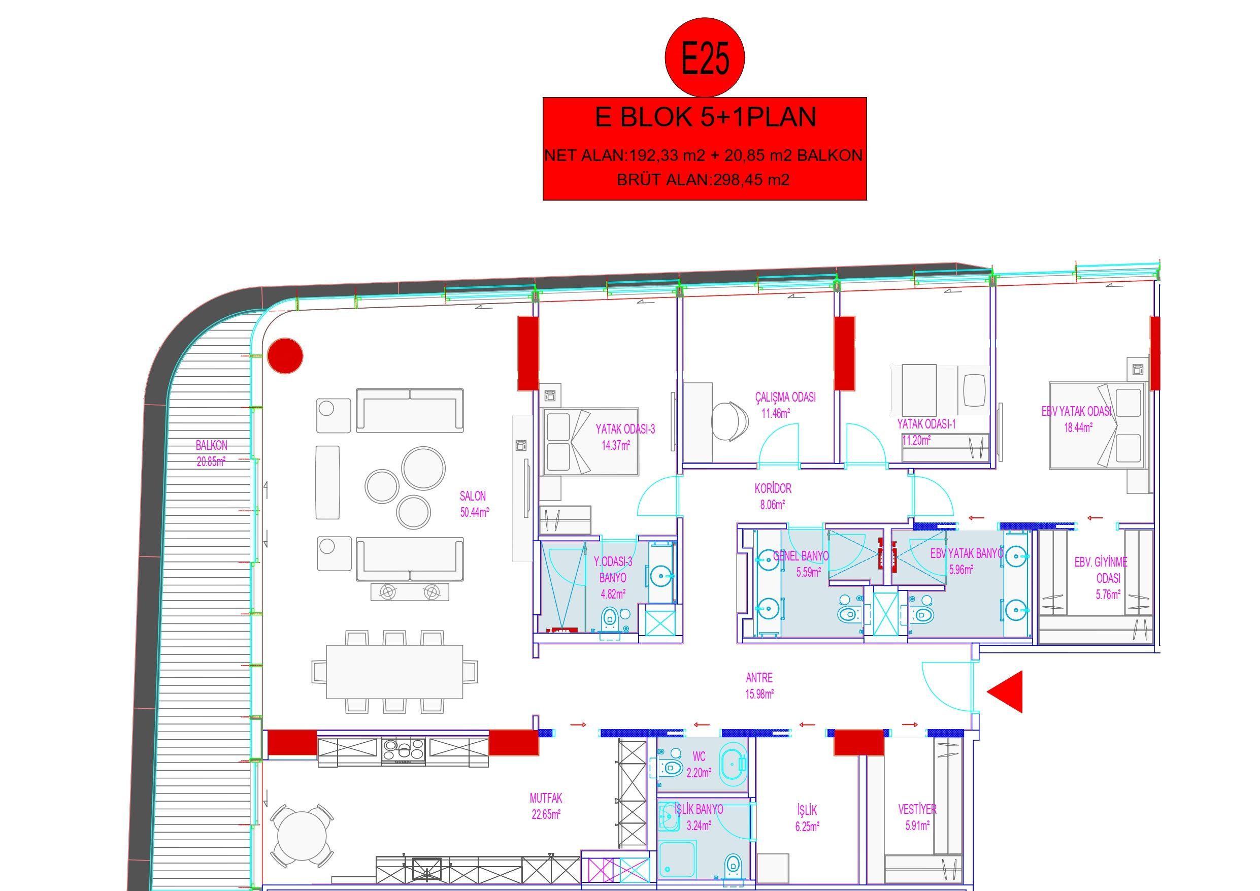 Yedi Mavi Zeytinburnu: 5+1 Seafront Apartment with Partial Sea and Landscape Views - Suitable for Citizenship