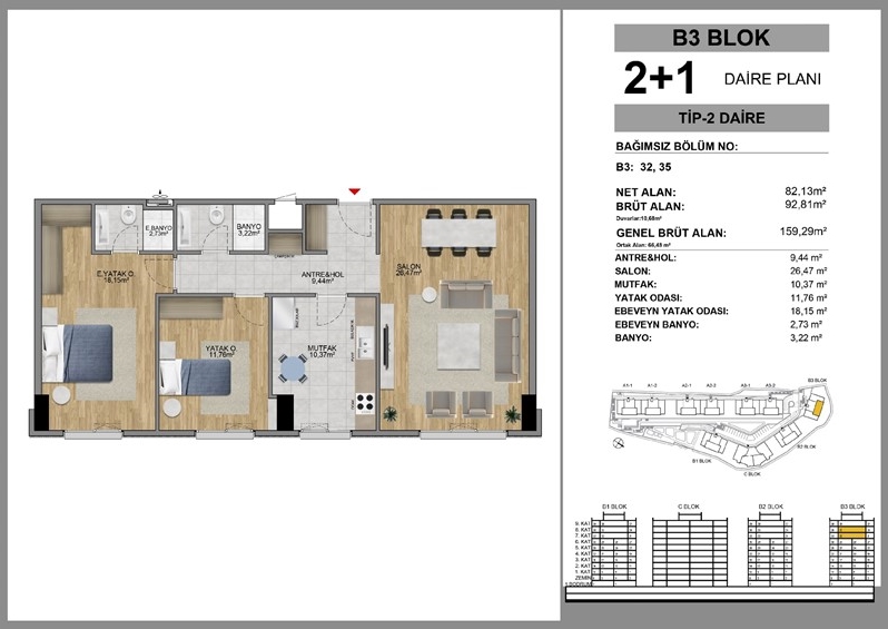 2 Bedroom Apartment in Eyüp | Yeni Eyüp Evleri