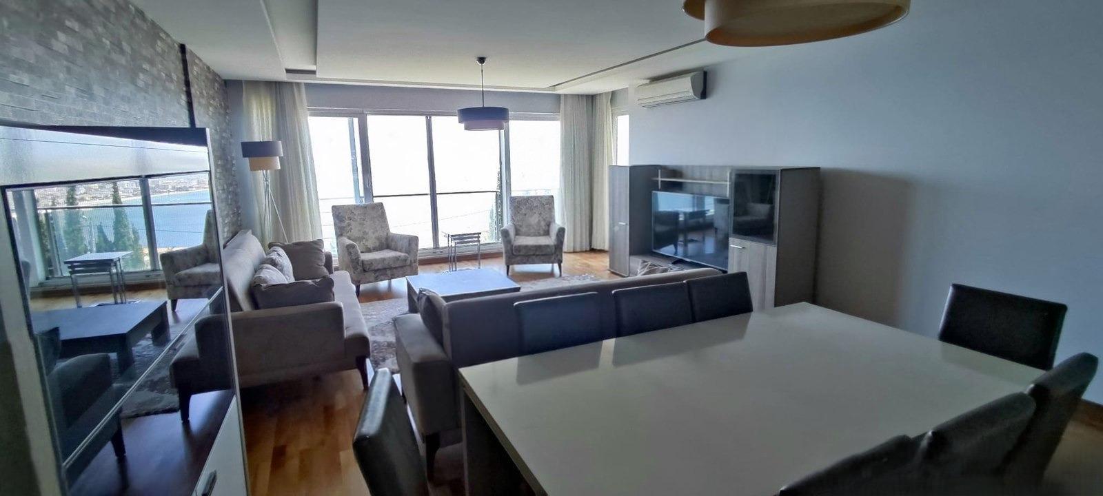 Sea View & Fully Furnished 3.5+1 For Sale in Zigana Panora 365